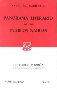 Alta Calidad PANORAMA LITERARIO DE LOS PUEBLOS NAHUAS