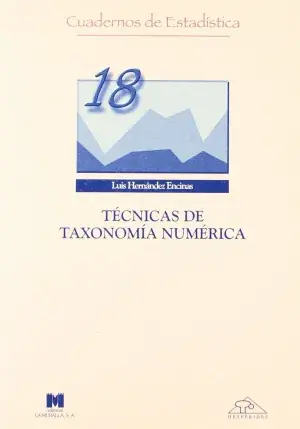 Tecnicas de Taxonomia Numerica Más Vendido