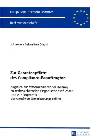 Zur Garantenpflicht des Compliance-Beauftragten Devolución Gratuita