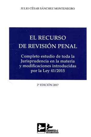 Venta Final El recurso de revisión penal